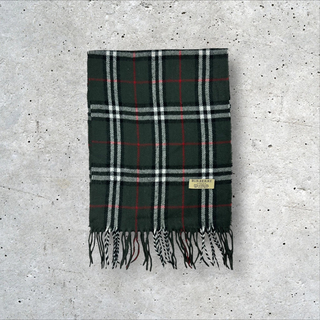 Burberry Scarf - Grey/Red