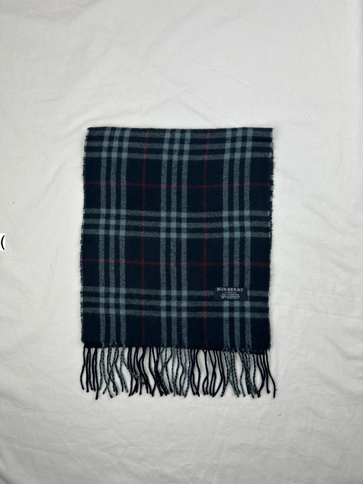 Burberry Scarf - Navy/Red