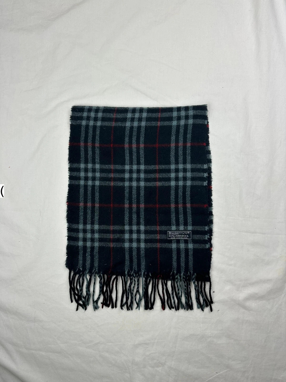 Burberry Scarf - Navy/Red