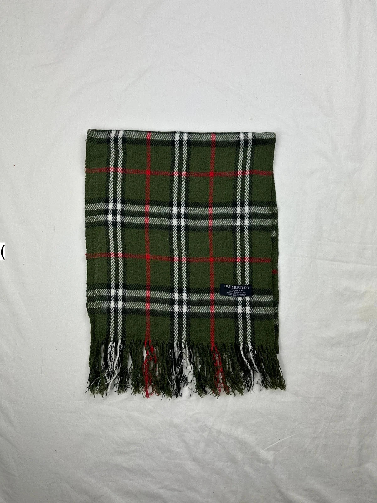 Burberry Scarf - Green/Red