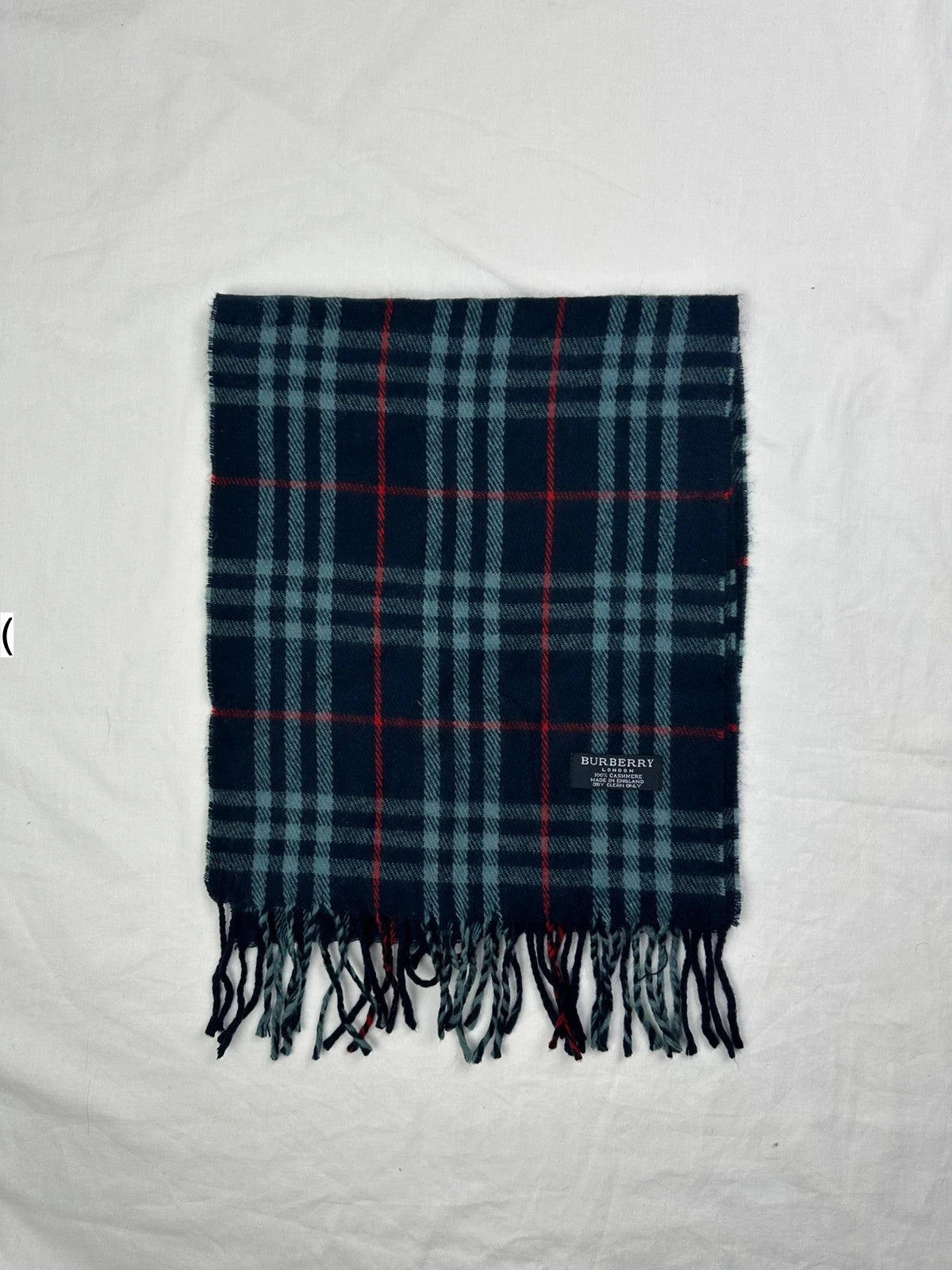 Burberry Scarf - Navy/Red