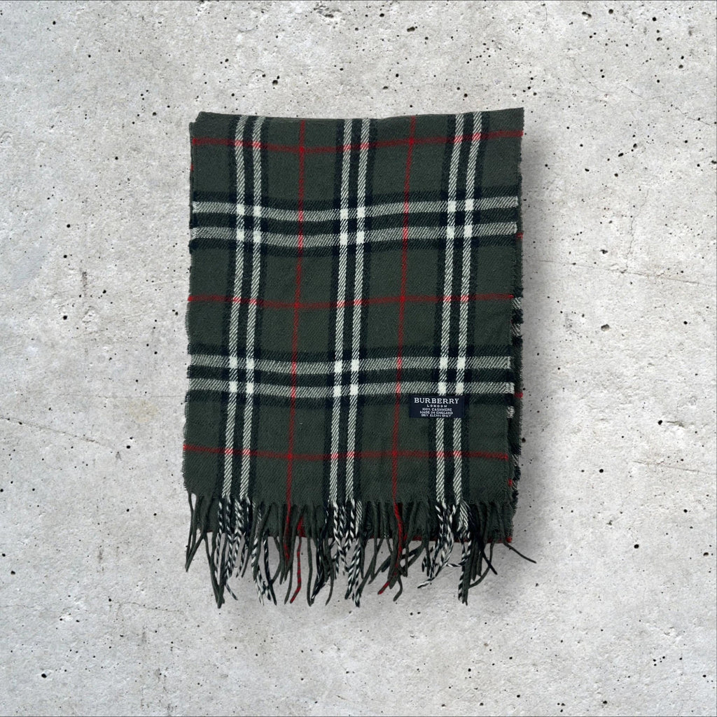 Burberry Scarf - Grey/Red