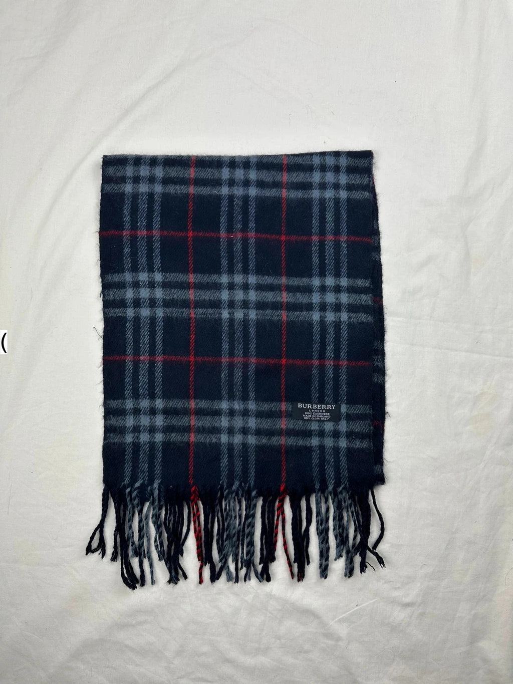 Burberry Scarf - Navy/Red