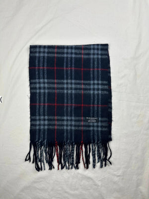 Burberry Scarf - Navy/Red