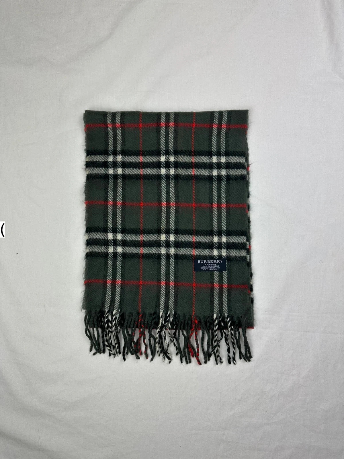 Burberry Scarf - Grey/Red