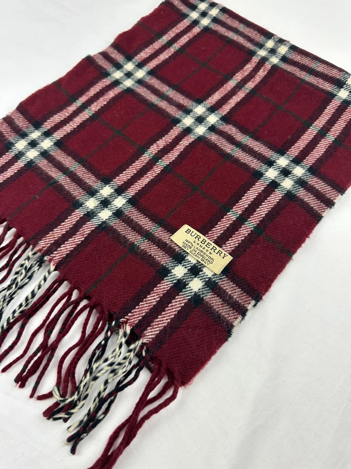 Burberry Scarf - Maroon/Red