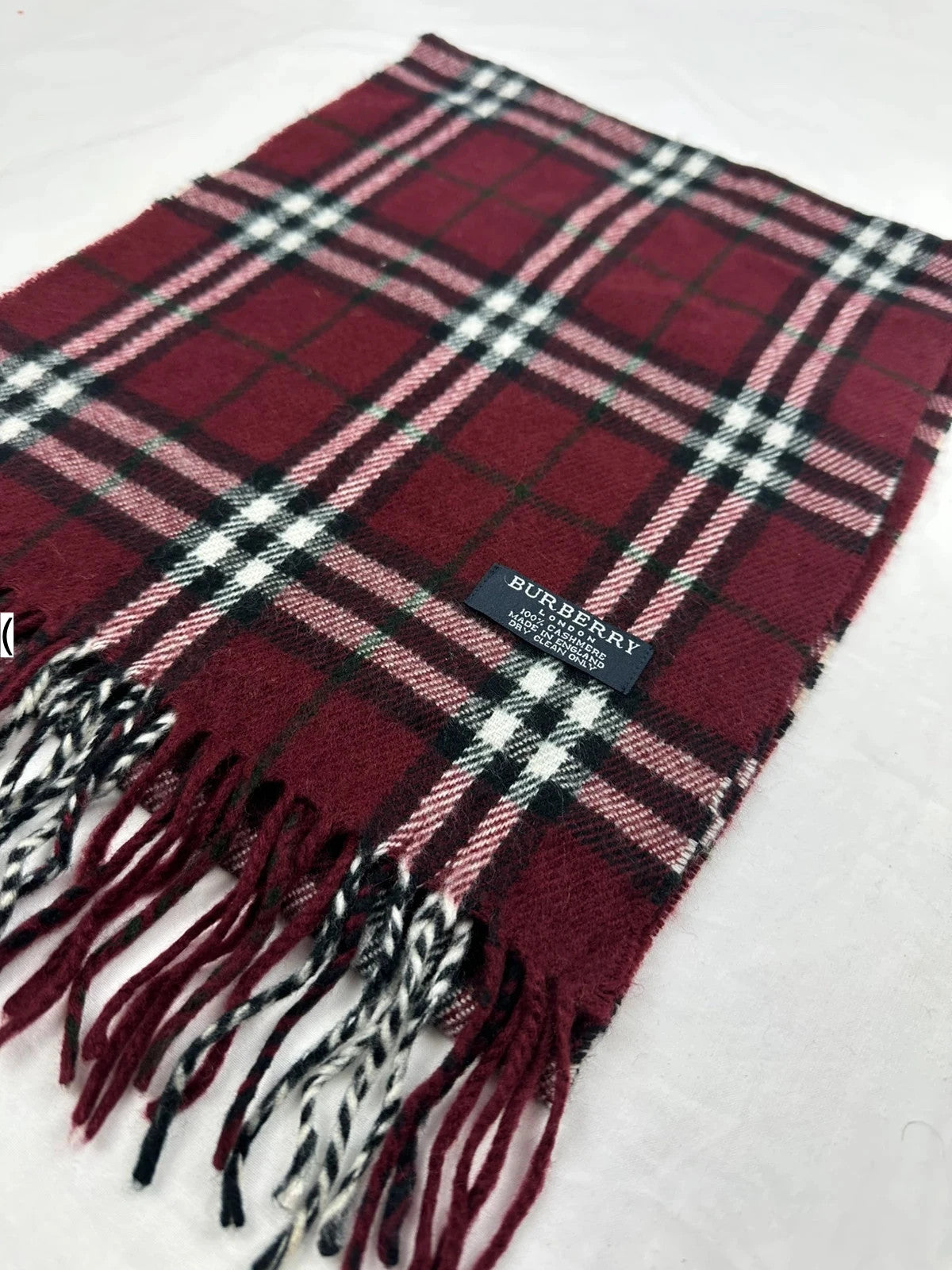 Burberry Scarf - Red/White