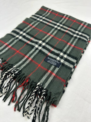 Burberry Scarf - Grey/Red