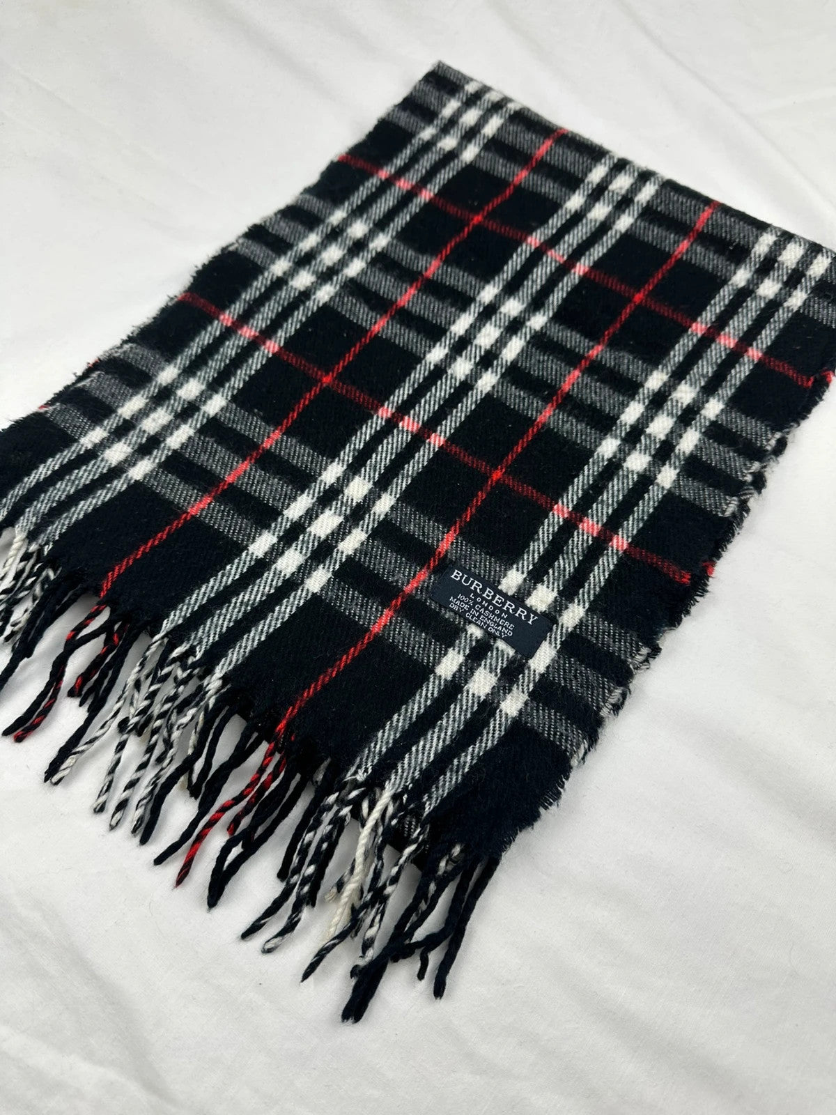 Burberry Scarf - Black/Red