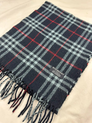 Burberry Scarf - Navy/Red