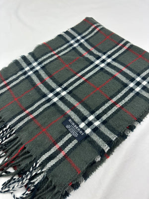 Burberry Scarf - Grey/Red