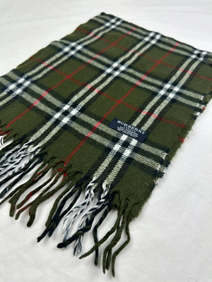 Burberry Scarf - Green/Red