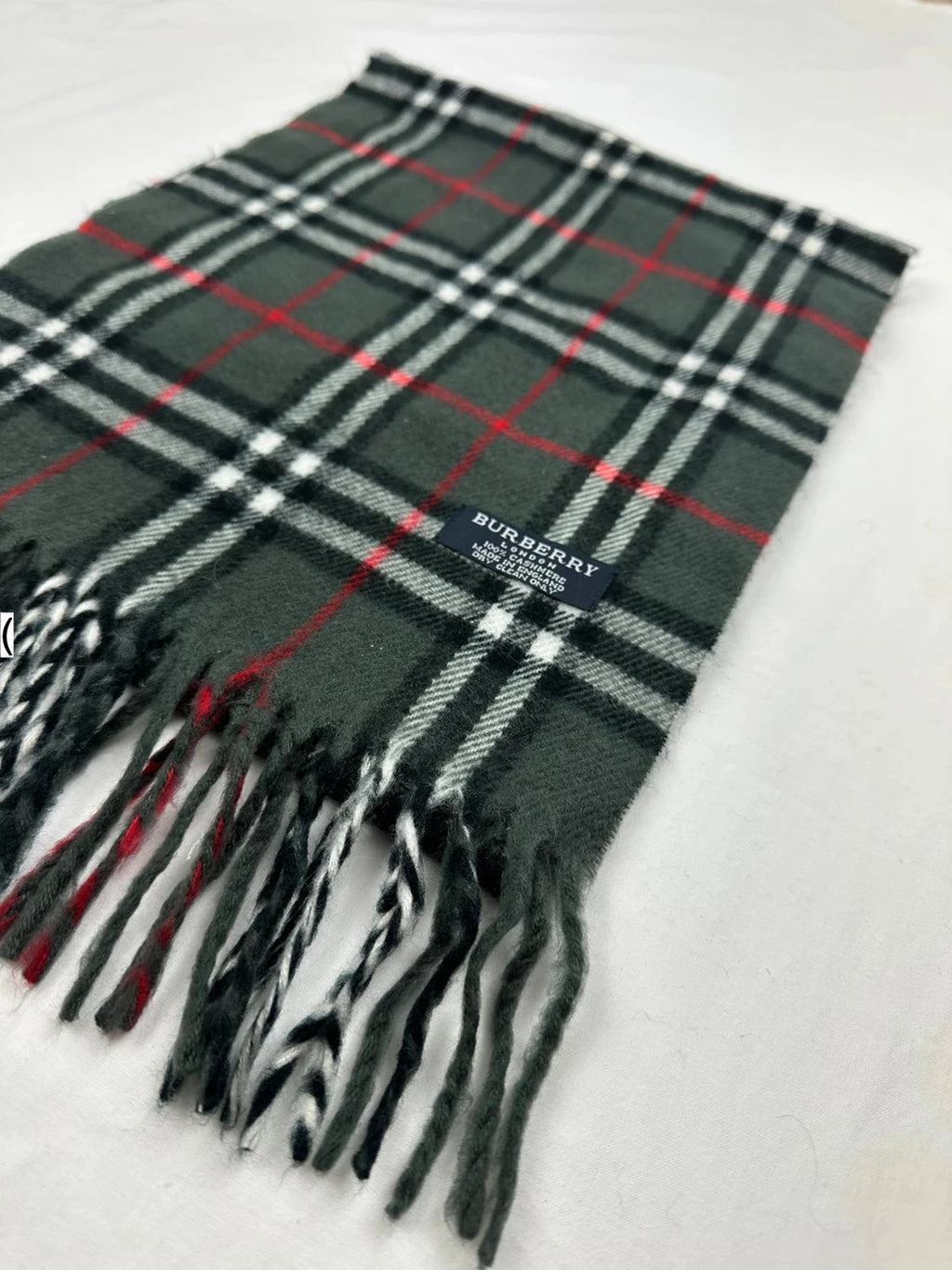 Burberry Scarf - Grey/Red