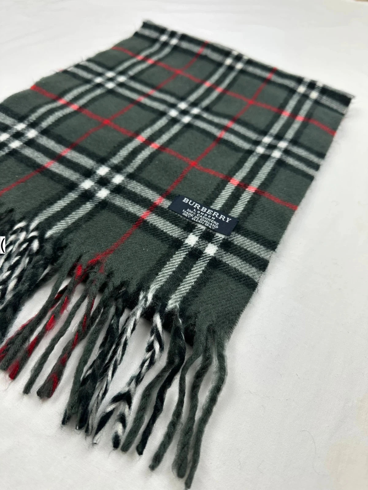 Burberry Scarf - Grey/Red